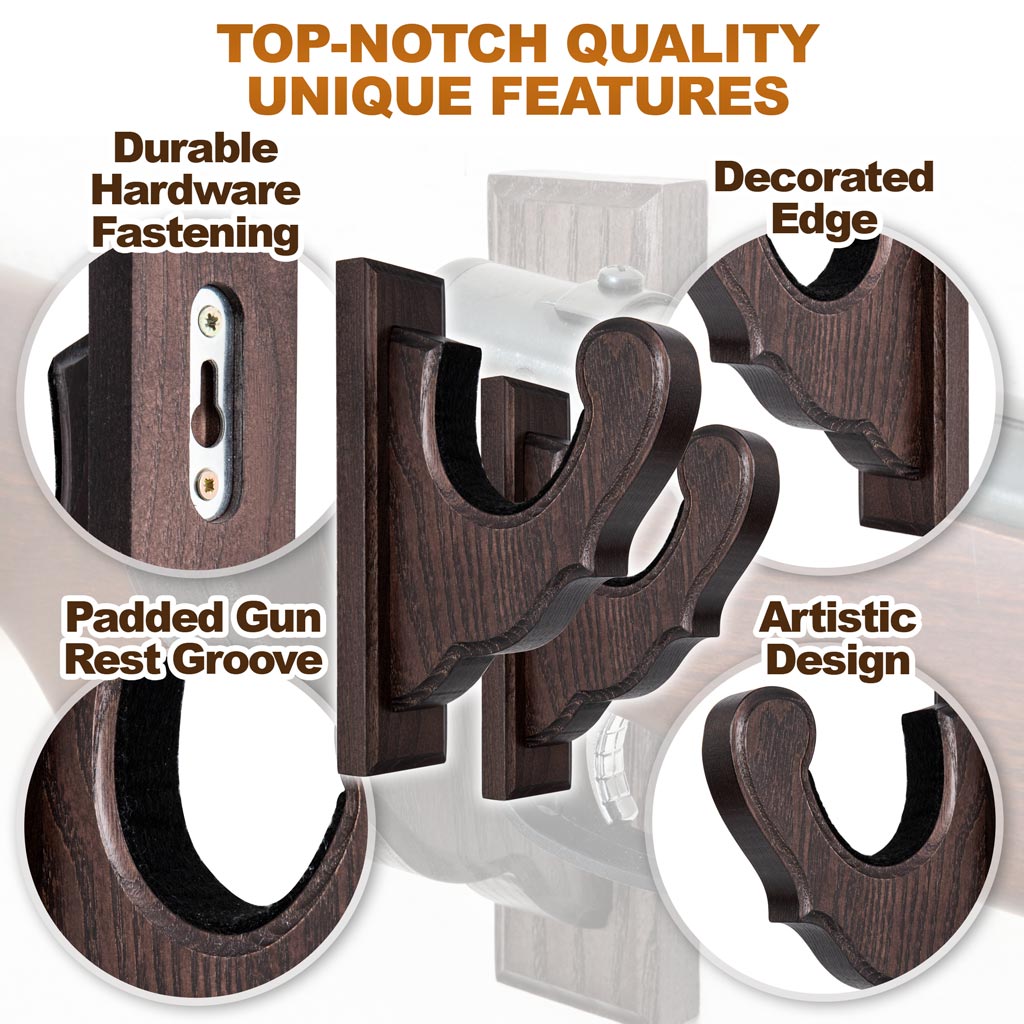 Adoreal Gun Rack, Gun Rack Wall Mount for Rifles and India