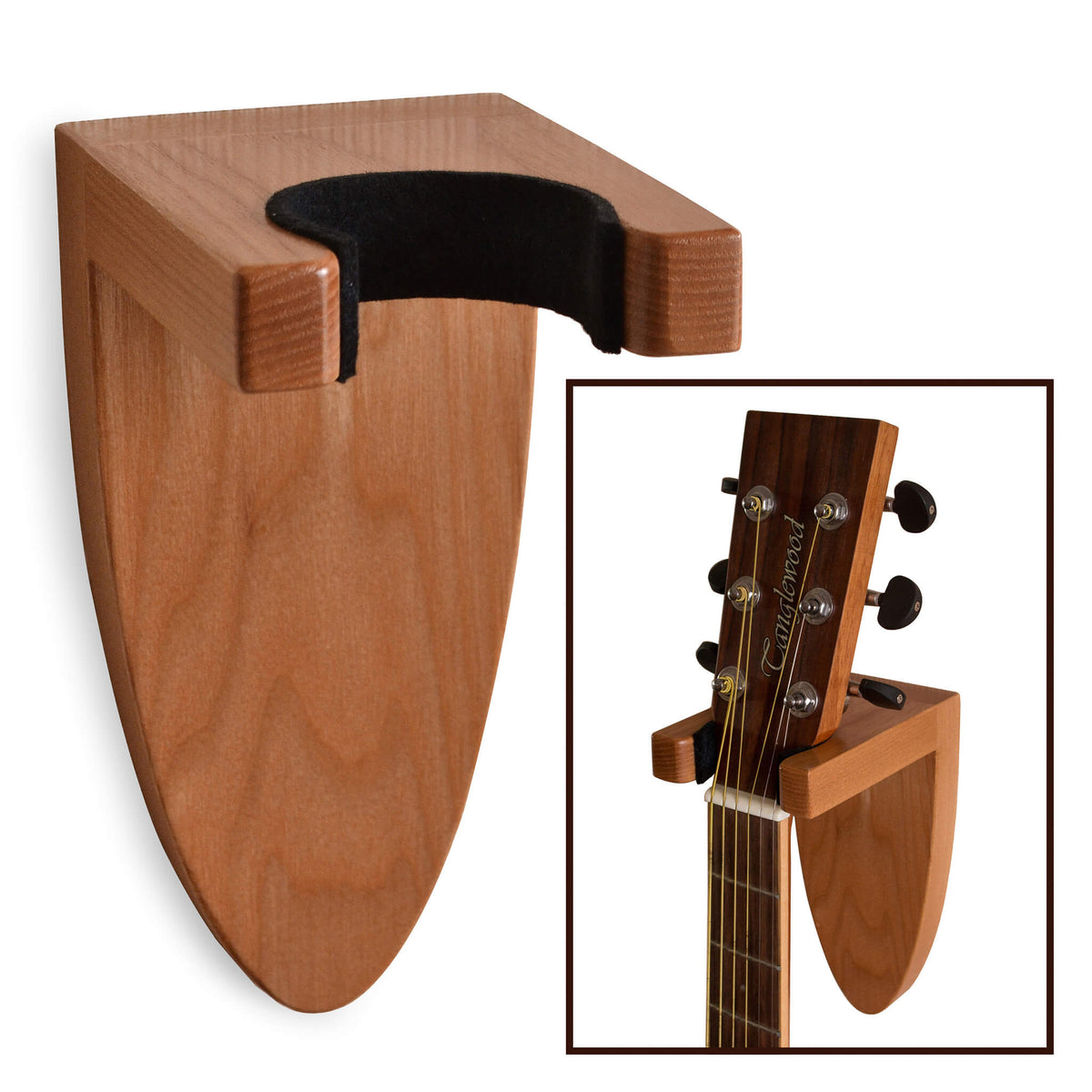 Wooden Guitar Holder for Wall