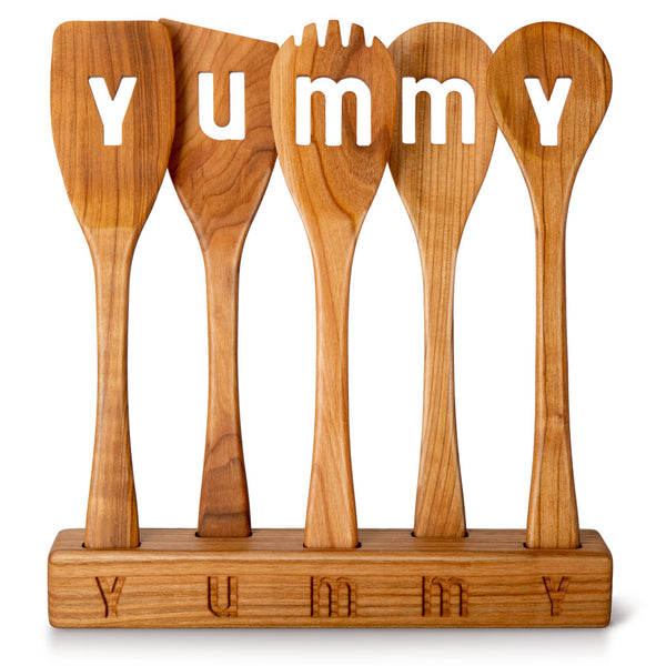 Wooden Spoon & Spatula Set –