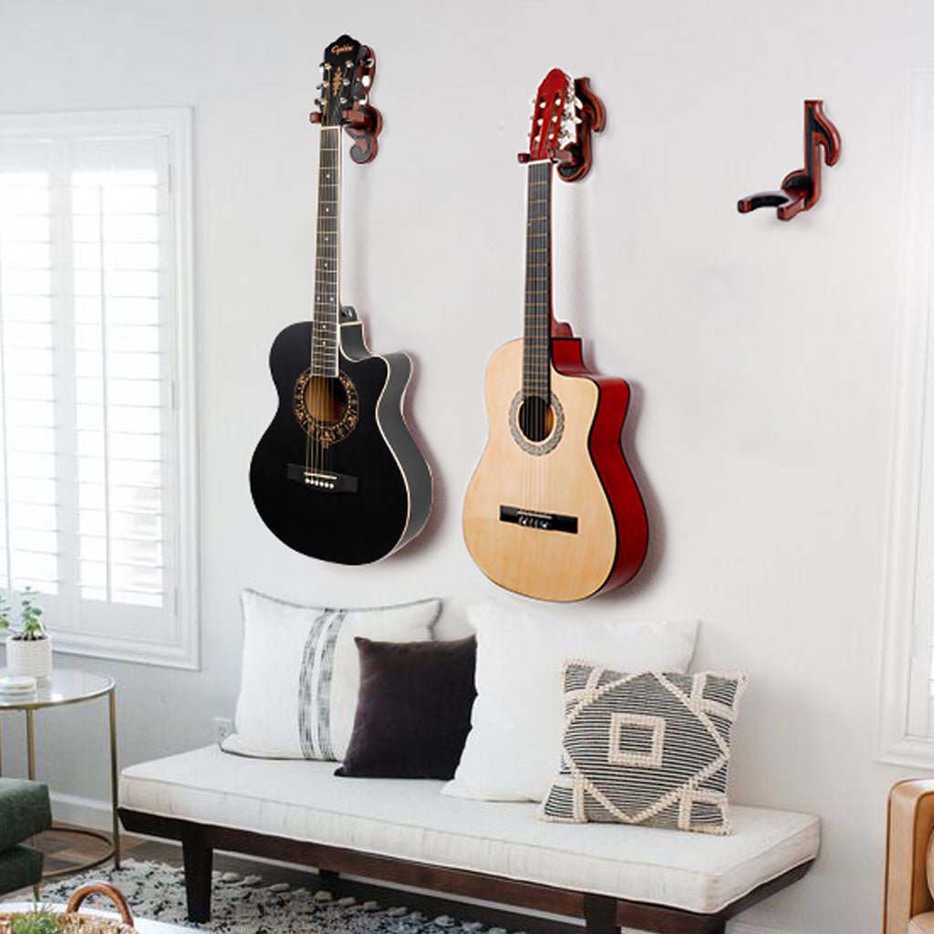 Buy Wooden Guitar Wall Holder Note Online Teslyar